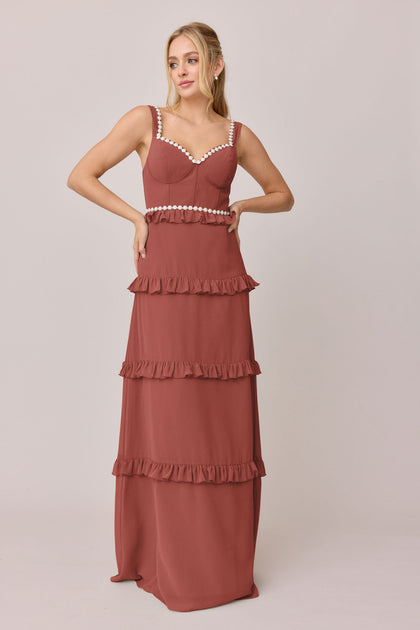 Sloane Luxe Chiffon Dress | Made To Order | Cinnamon Rose