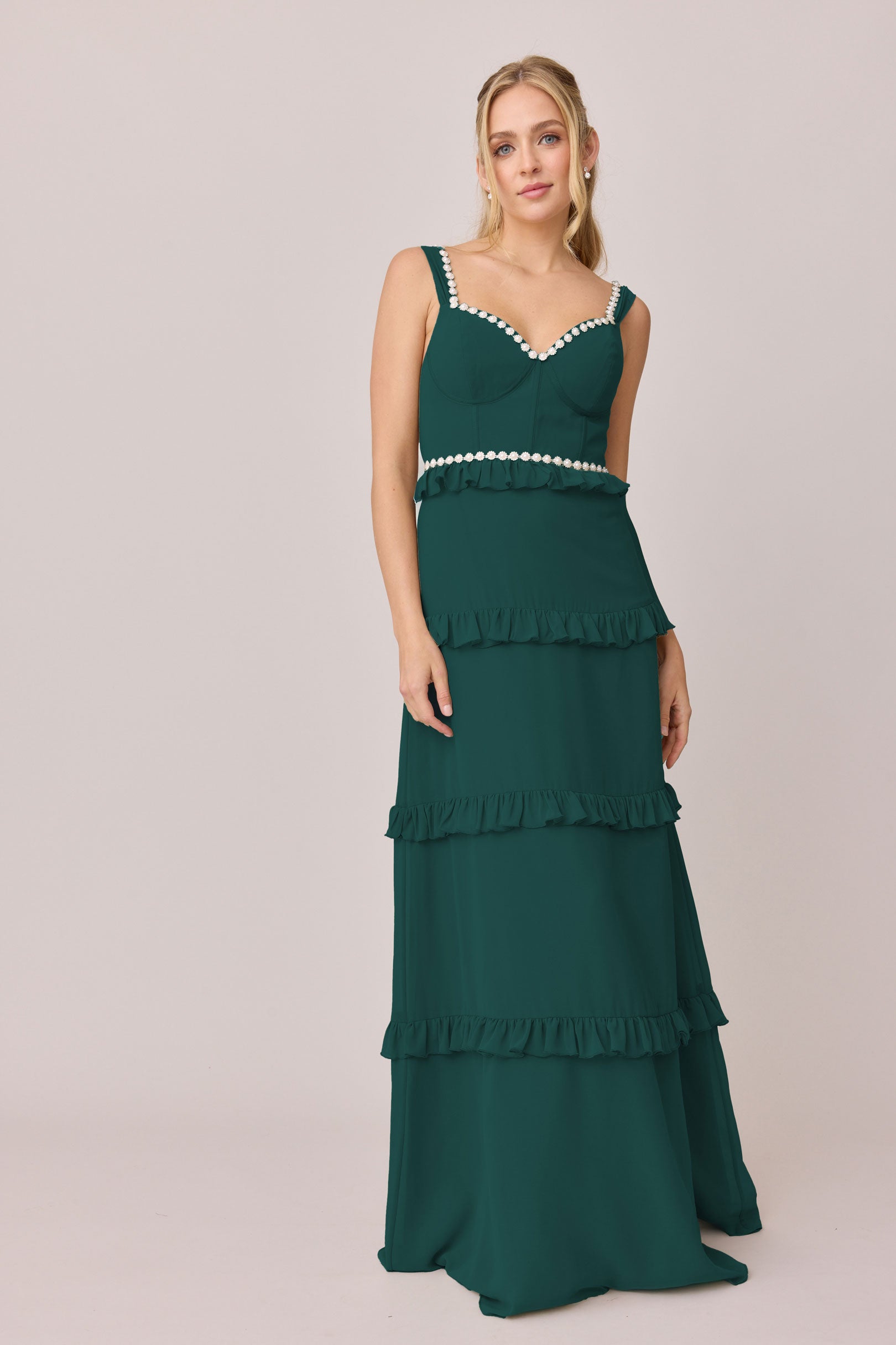loose slim fit chiffon dress Sloane Luxe line Fabric Size:MEDIUM/LARGE royal Best Places to Shop