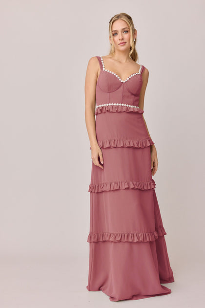 Sloane Luxe Chiffon Dress | Made To Order | Rosewood