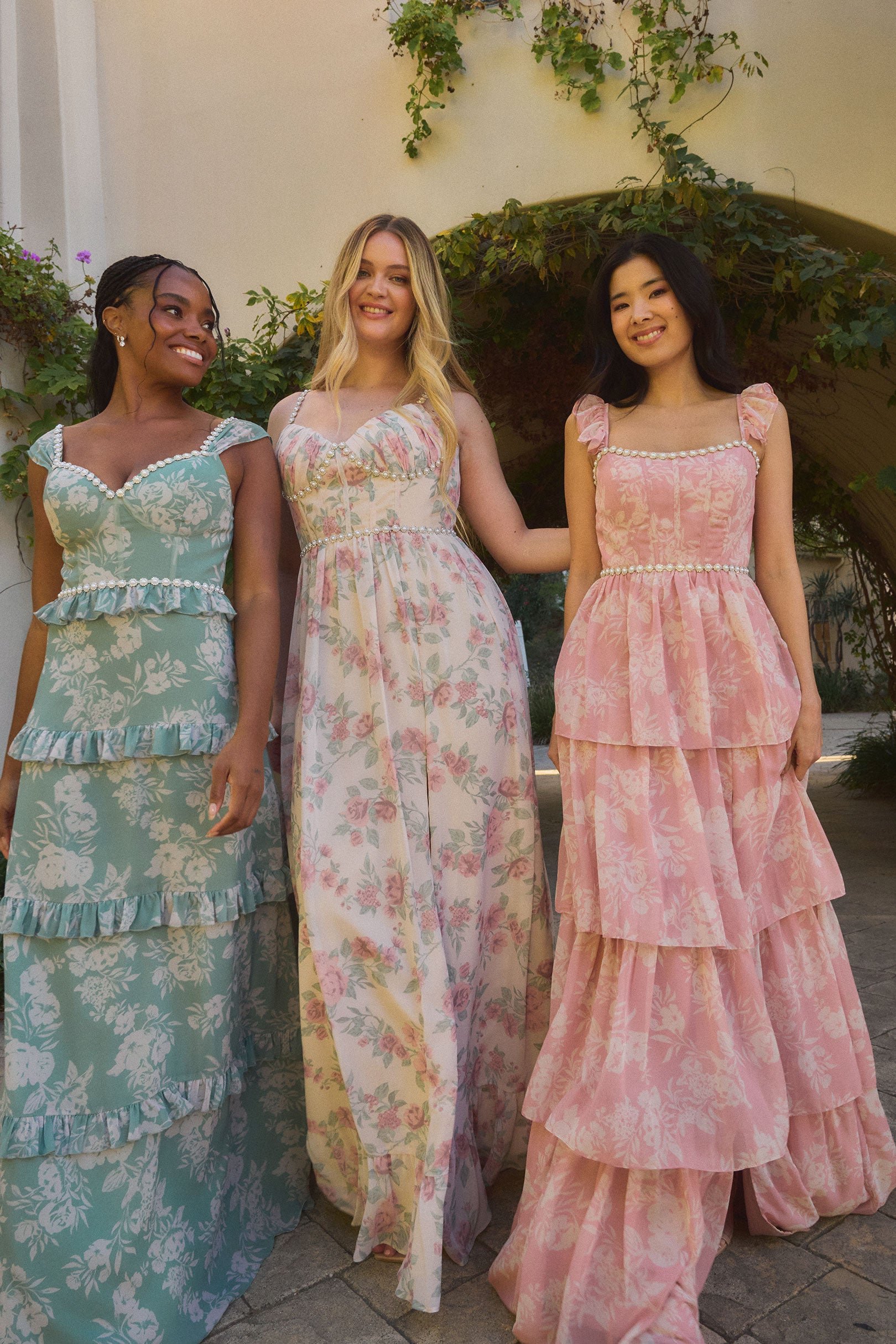 Sloane Chiffon Floral Print Dress