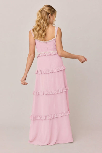 Sloane Luxe Chiffon Dress | Made To Order | Perfect Pink