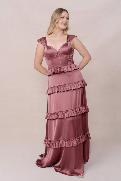 Sloane Satin Dress | Made To Order | Raspberry