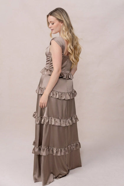 Sloane Satin Dress | Made To Order | Truffle