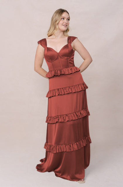 Sloane Satin Dress | Made To Order | Cinnamon Rose