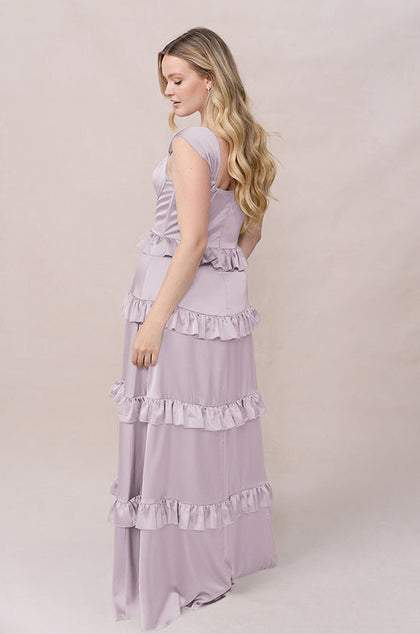 Sloane Satin Dress | Made To Order | Lilac