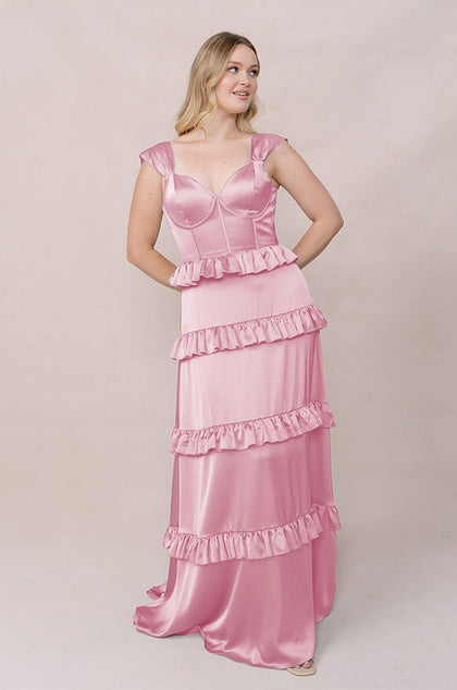 Sloane Satin Dress | Made To Order | Perfect Pink