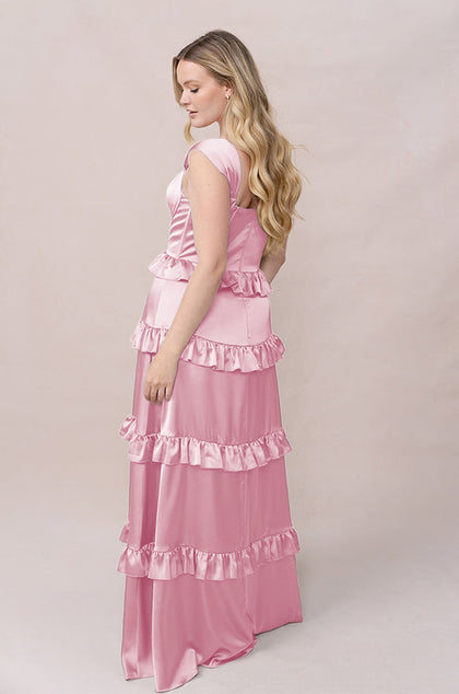 Sloane Satin Dress | Made To Order | Perfect Pink