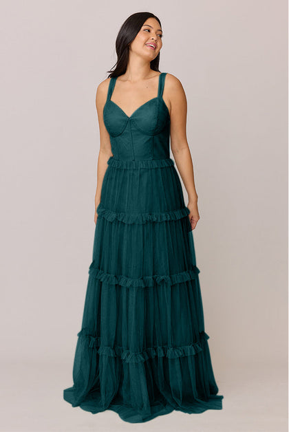 Sloane Tulle Dress | Made To Order | Classic Emerald
