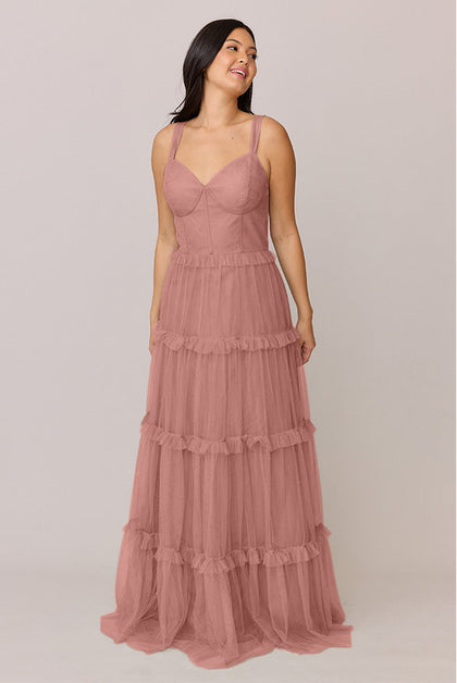 Sloane Tulle Dress | Made To Order | Desert Rose