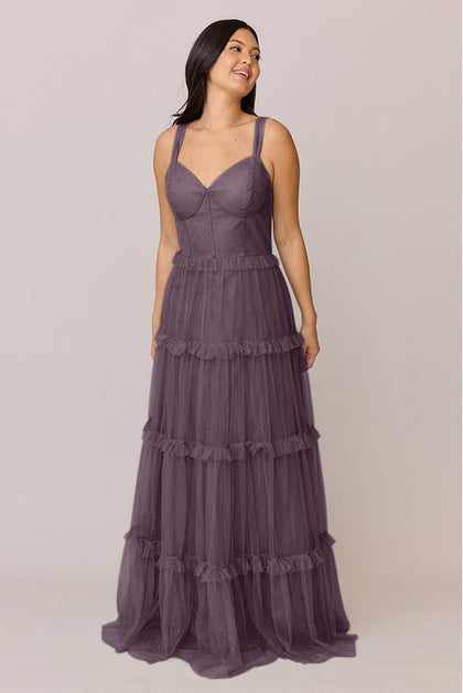 Sloane Tulle Dress | Made To Order | Dusty Purple