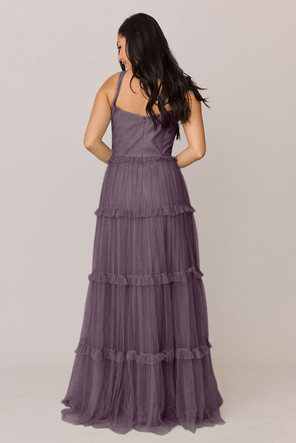 Sloane Tulle Dress | Made To Order | Dusty Purple