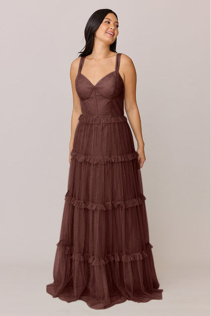 Sloane Tulle Dress | Made To Order | Mahogany