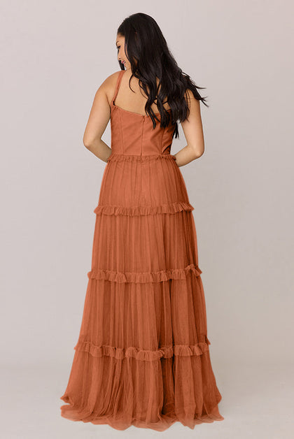 Sloane Tulle Dress | Made To Order | Rust