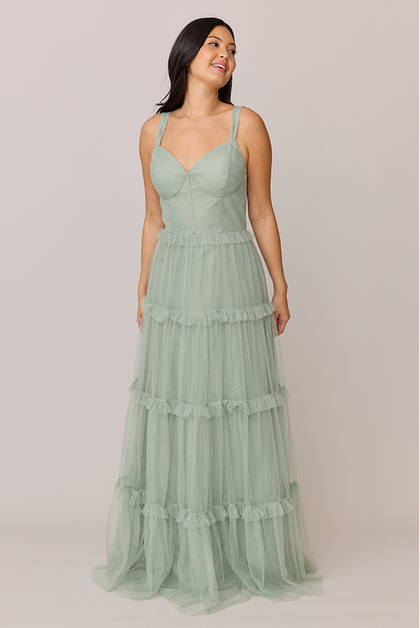 Sloane Tulle Dress | Made To Order | Sage