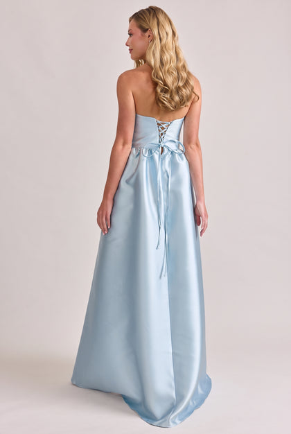 Sofia Mikado Dress | Sky Blue