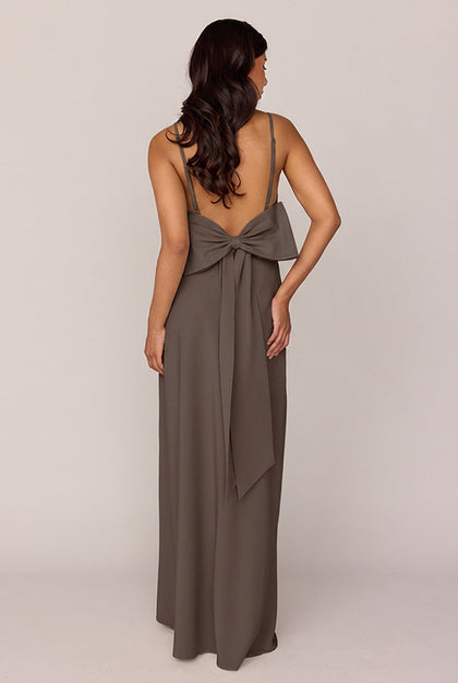 Steph Crepe Dress | Made To Order | Espresso