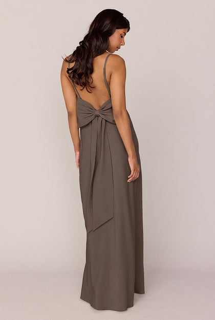 Steph Crepe Dress | Made To Order | Espresso