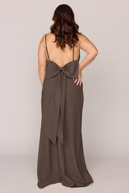 Steph Crepe Dress | Made To Order | Espresso