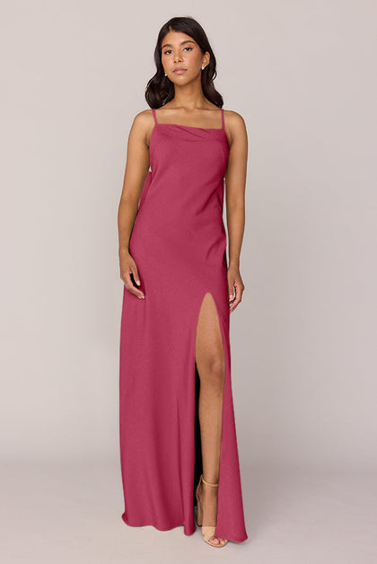Steph Crepe Dress | Made To Order | Berry