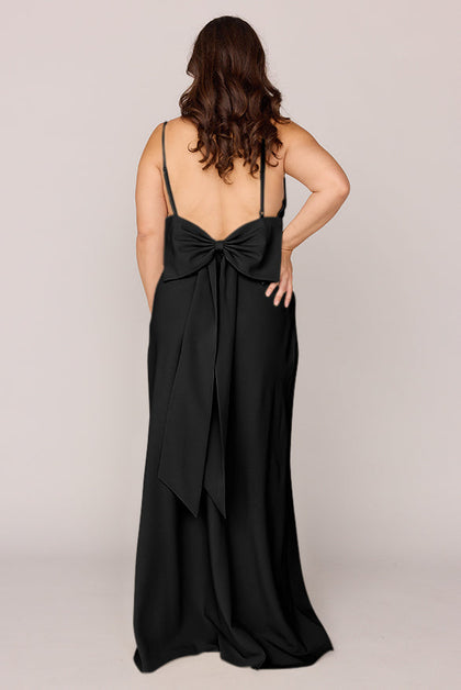 Steph Crepe Dress | Made To Order | Black