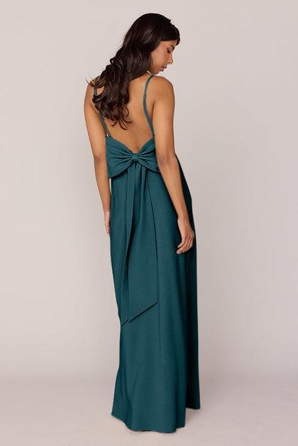 Steph Crepe Dress | Made To Order | Classic Emerald