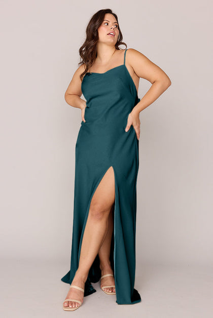 Steph Crepe Dress | Made To Order | Classic Emerald