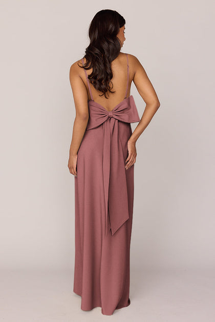 Steph Crepe Dress | Made To Order | Dusty Rose