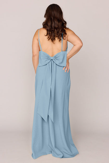 Steph Crepe Dress | Made To Order | French Blue