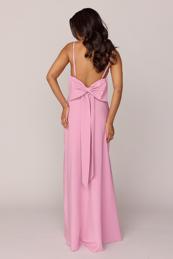 Steph Crepe Dress | Made To Order Mauve Pink Steph Crepe Dress | Made To Order Mauve Pink