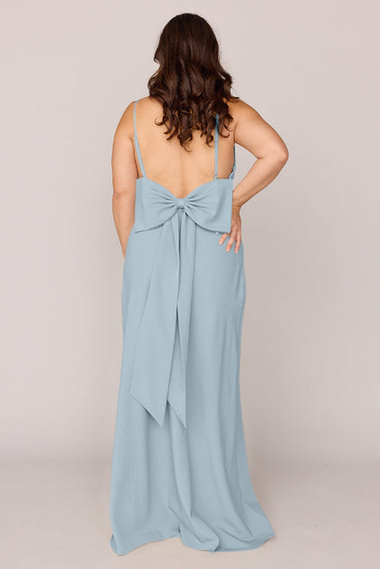 Steph Crepe Dress | Made To Order | Light Blue