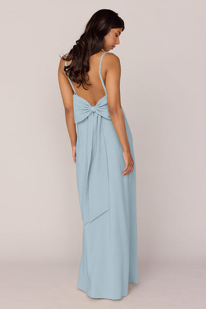 Steph Crepe Dress | Made To Order | Light Blue