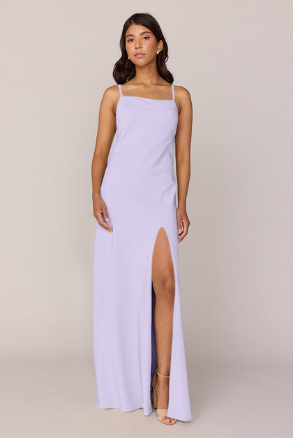 Steph Crepe Dress | Made To Order | Light Lavender