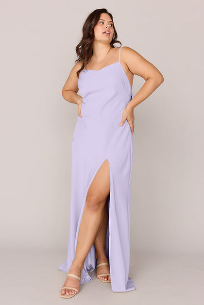 Steph Crepe Dress | Made To Order | Light Lavender