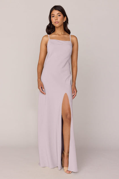 Steph Crepe Dress | Made To Order | Lilac