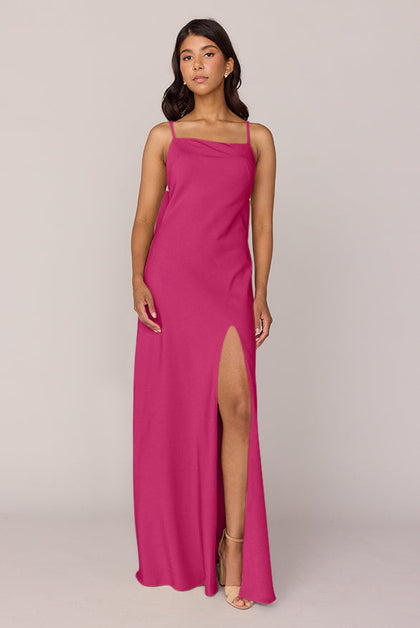 Steph Crepe Dress | Made To Order | Malibu Pink