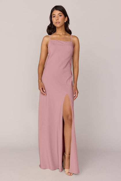 Steph Crepe Dress | Made To Order | Rose Quartz