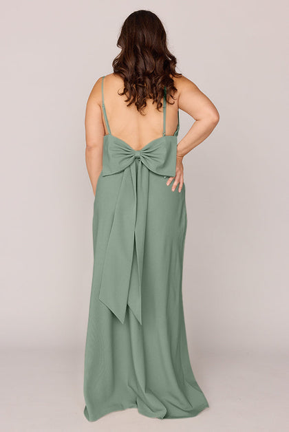 Steph Crepe Dress | Made To Order | Sage