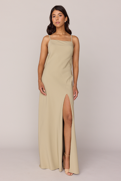 Steph Crepe Dress | Made To Order | Sage