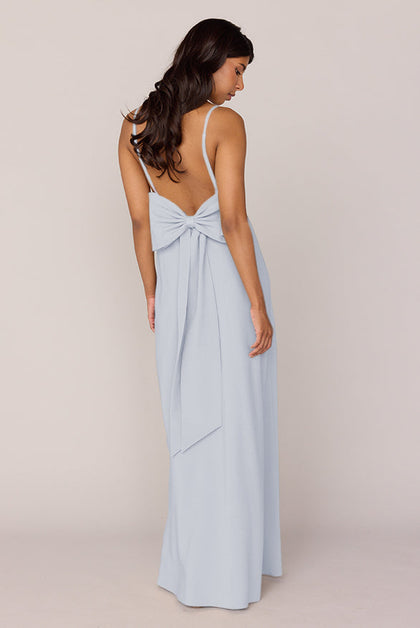 Steph Crepe Dress | Made To Order | Sky Blue