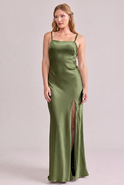 Steph Satin Dress | Made To Order | Fern