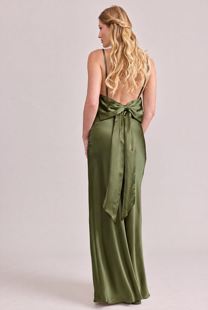 Steph Satin Dress | Made To Order | Fern