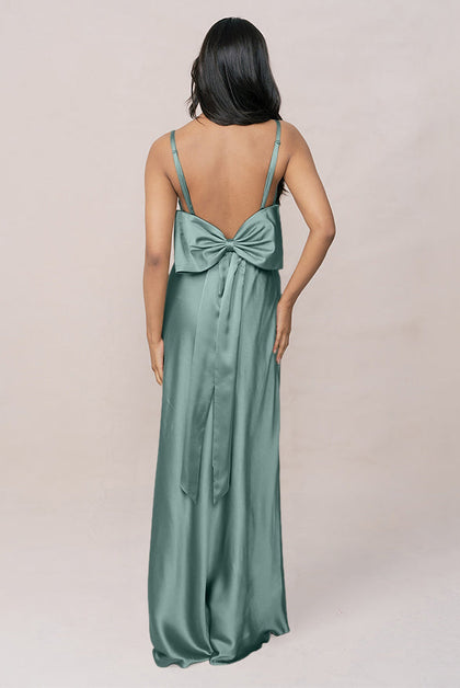 Steph Satin Dress | Made To Order | Rosemary