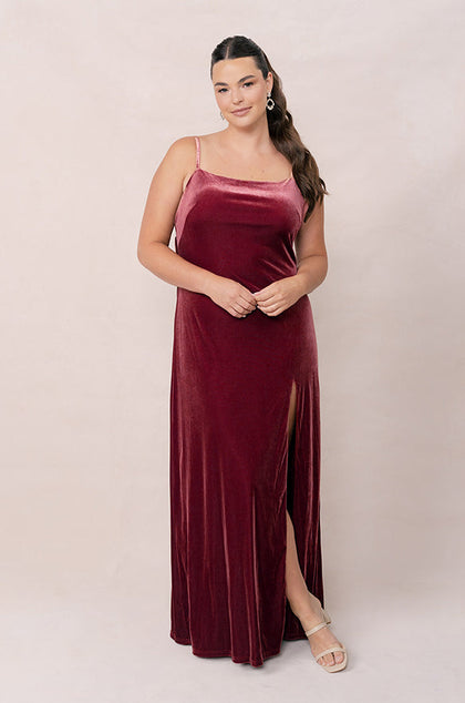 Steph Velvet Dress | Made To Order | Romantic Rose