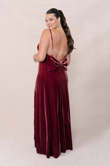 Steph Velvet Dress | Made To Order | Romantic Rose
