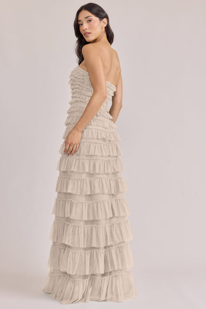 Summer Tulle Dress | Made To Order | Champagne