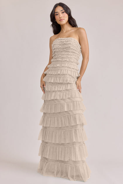 Summer Tulle Dress | Made To Order | Champagne