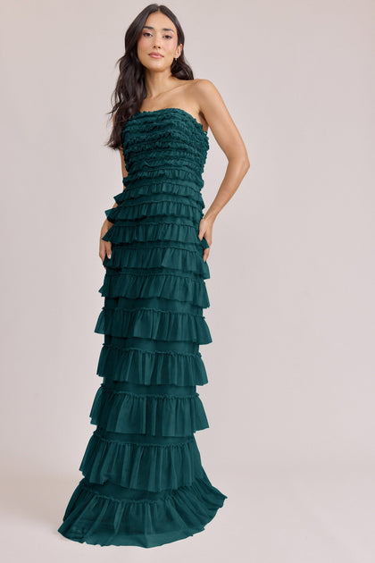 Summer Tulle Dress | Made To Order | Classic Emerald