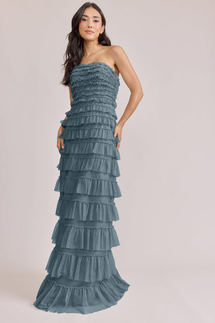 Summer Tulle Dress | Made To Order | Eucalyptus