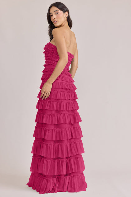 Summer Tulle Dress | Made To Order | Hot Pink