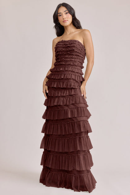 Summer Tulle Dress | Made To Order | Mahogany
